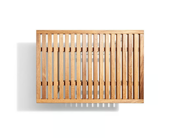 SOLARIA - Rectangular teak garden side table by Poltrona Frau - view 3